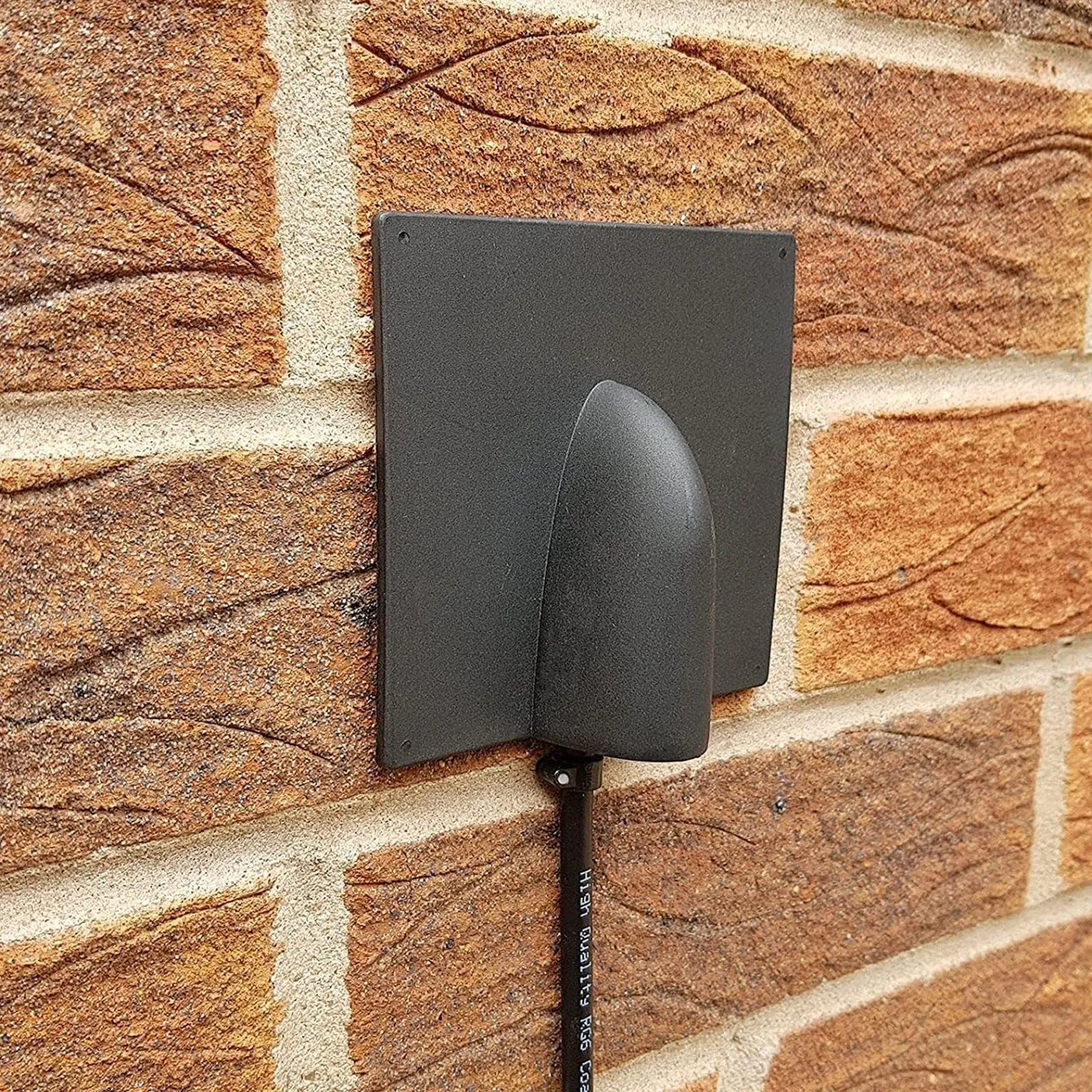Kenable Kabeldurchführung Außenwand 110mm schwarz 1er