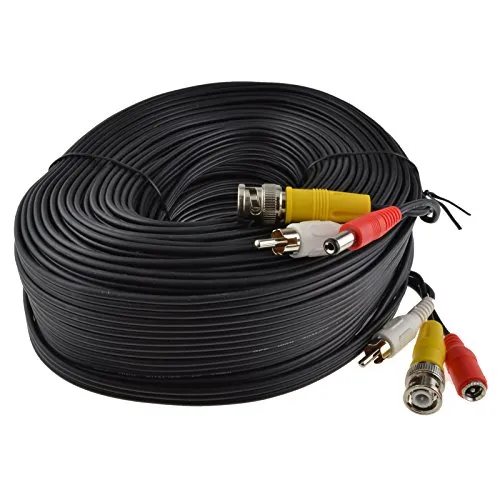Kenable CCTV Kombi-Kabel BNC 10 m Schwarz Video Audio