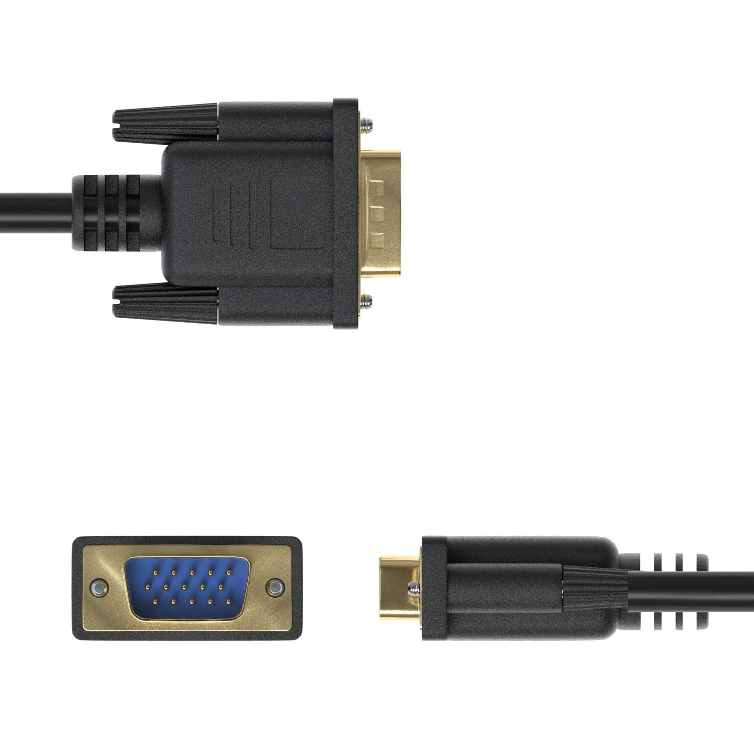JAMEGA HDMI zu VGA Kabel 1,5m 1080p