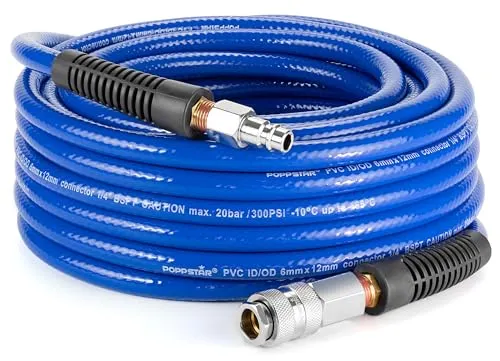 Poppstar PVC Druckluftschlauch 15m 6/12mm 20 bar