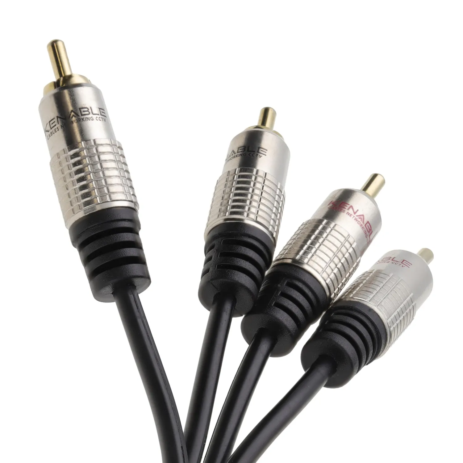 Kenable Profi Audio Cinch Kabel 0,5m Stereo
