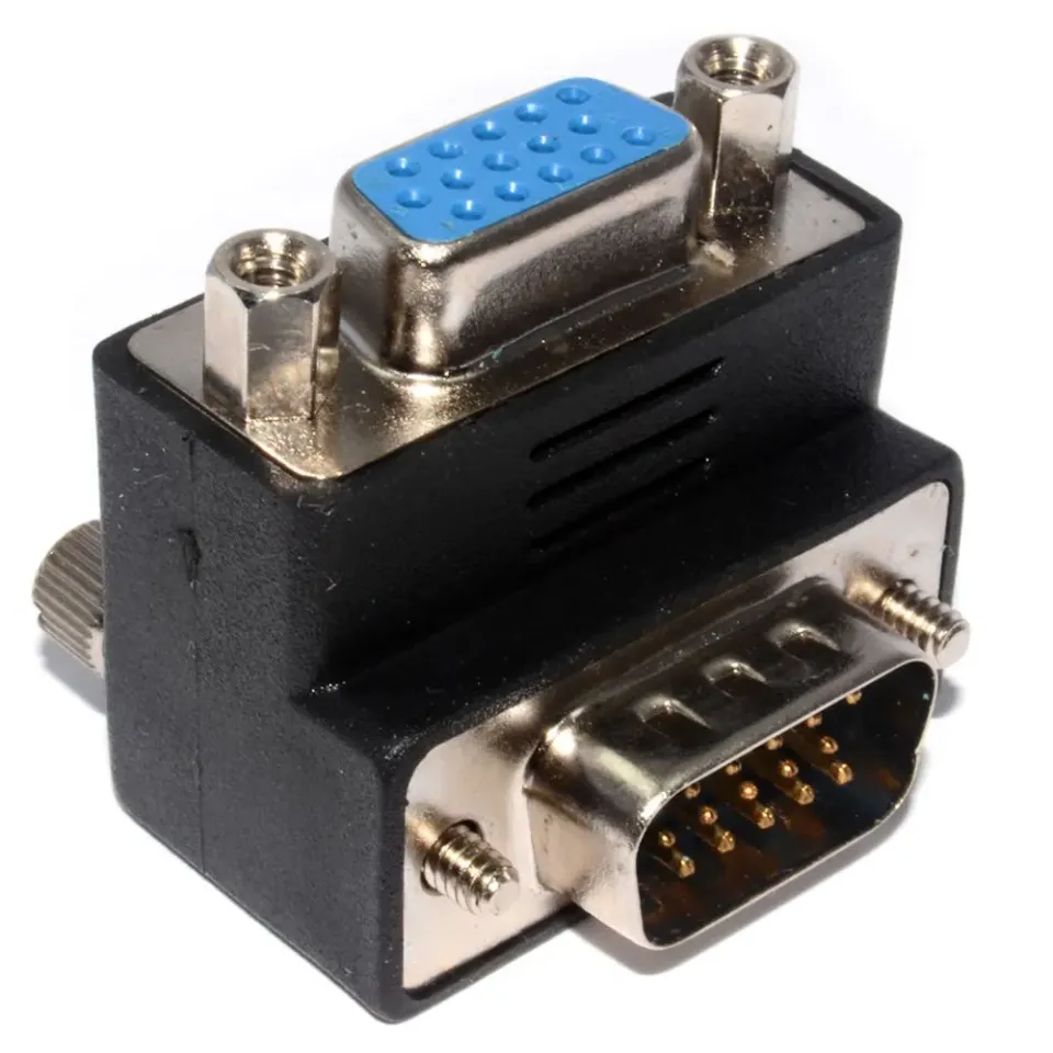 Kenable VGA Adapter 90 Grad Winkel Stecker Buchse HD15