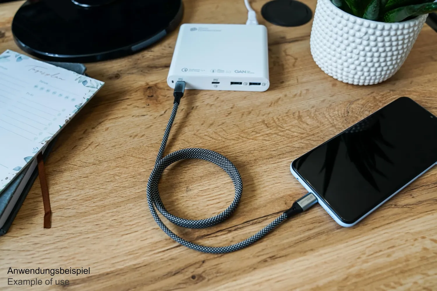 Good Connections USB-C Spiralkabel 60W 1m Textil