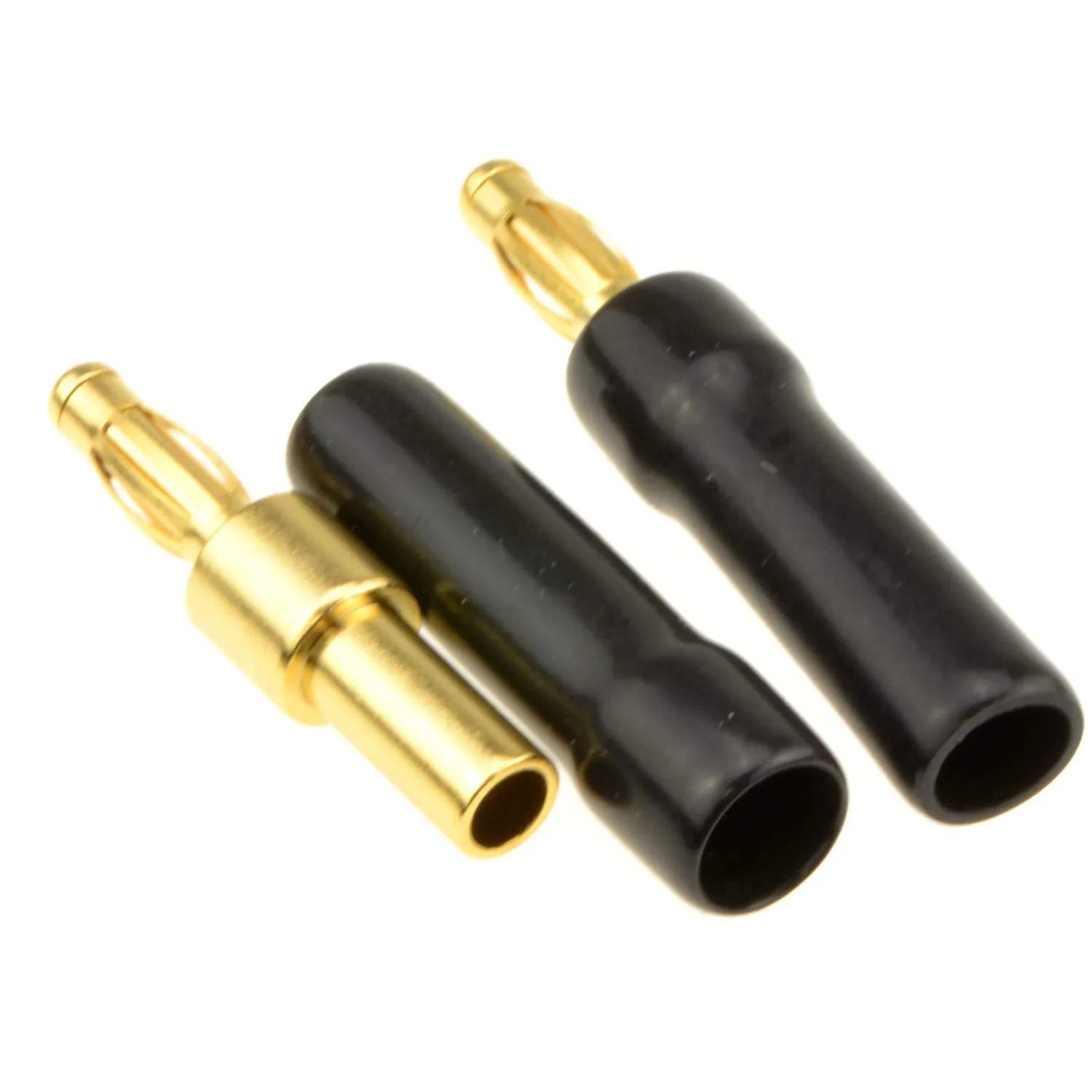 Kenable 4mm Bananenstecker Lautsprecher schwarz einzeln