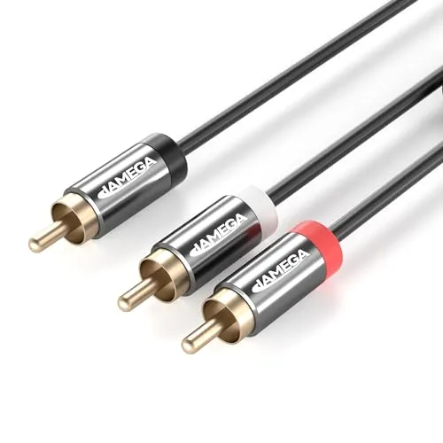 Jamega Cinch Y-Kabel 1 m Subwoofer vergoldet