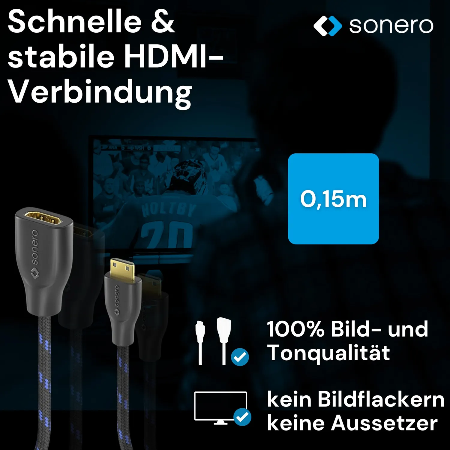 Sonero X-PHA021-0015 Mini-HDMI Adapter 0,15 m