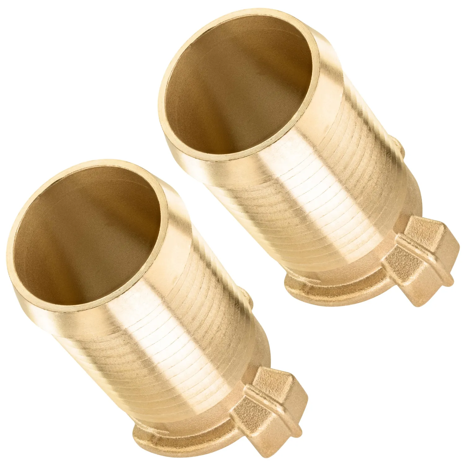 Poppstar Schnellkupplung 1 Zoll 2er-Set Messing