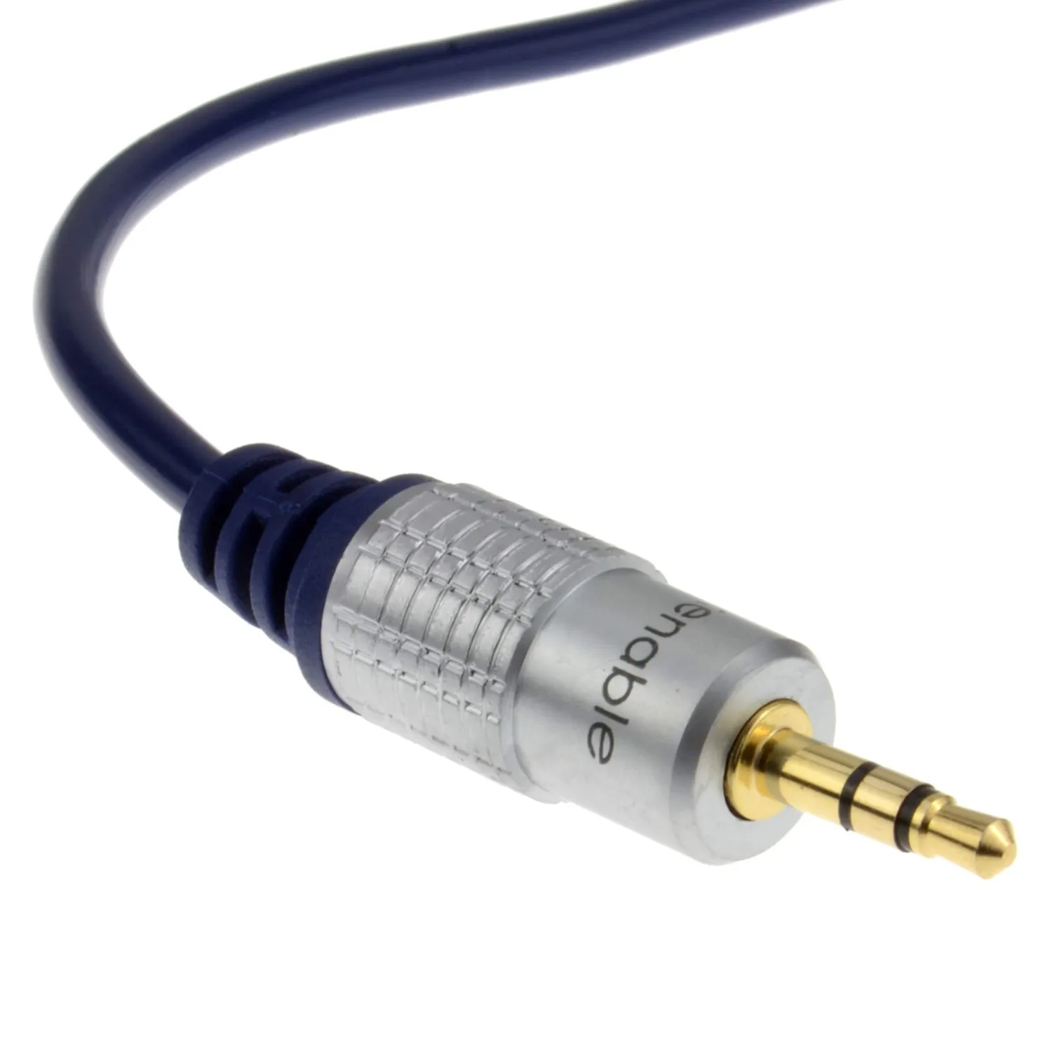 Kenable 3,5mm Klinke Aux Kabel 2m dunkelblau OFC