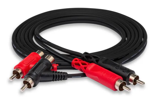 Hosa CRA-201PB Stereo-Cinch-Kabel 1 m vergoldet