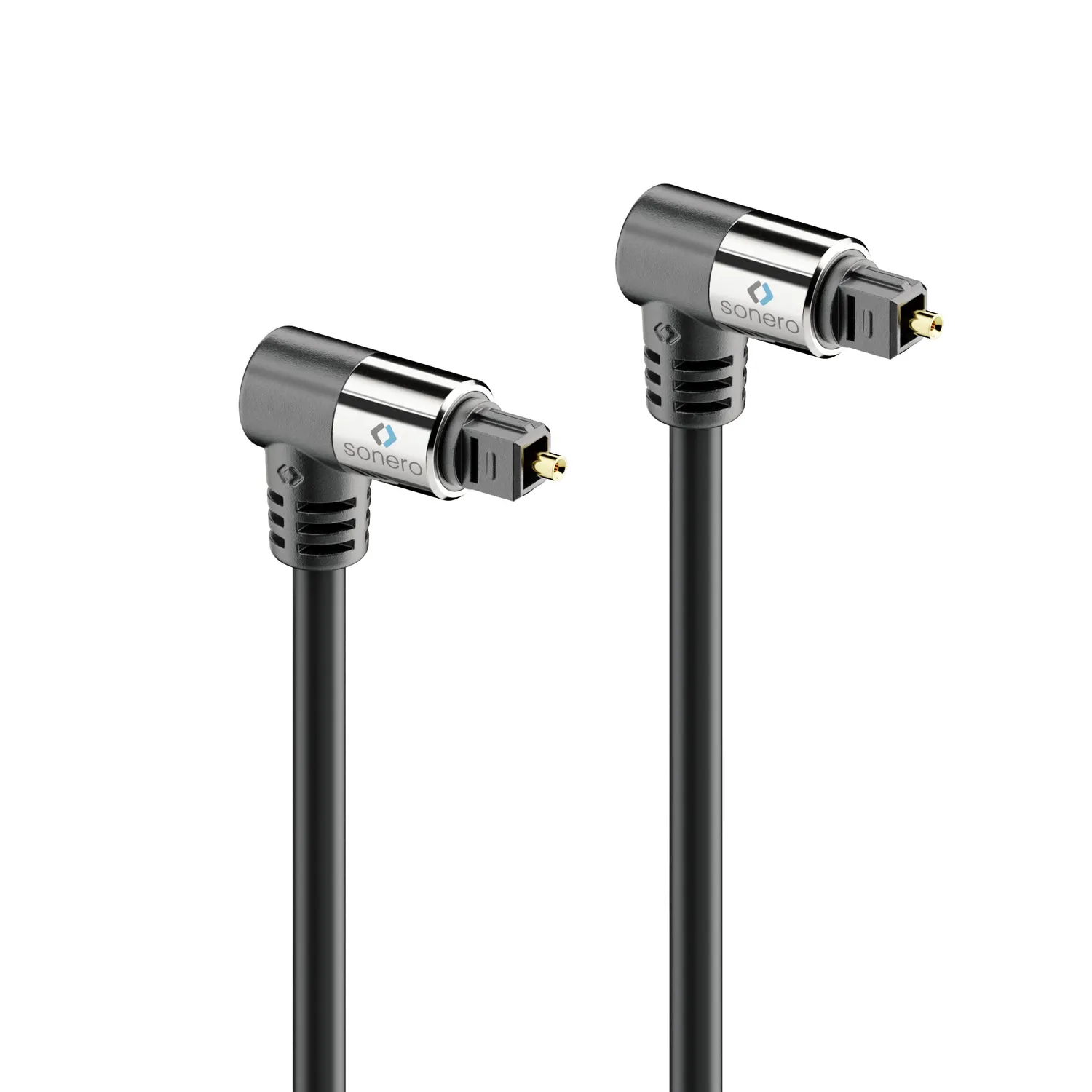 Sonero Toslink Kabel optisch 7,5 m 2x 90° drehbar