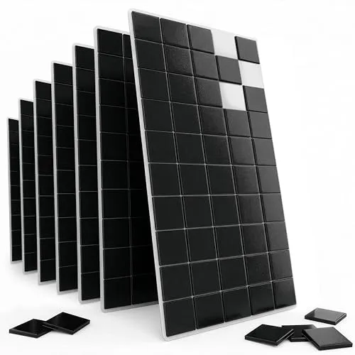 Poppstar Klebemagnete selbstklebend 1x1 cm 350 Stück schwarz