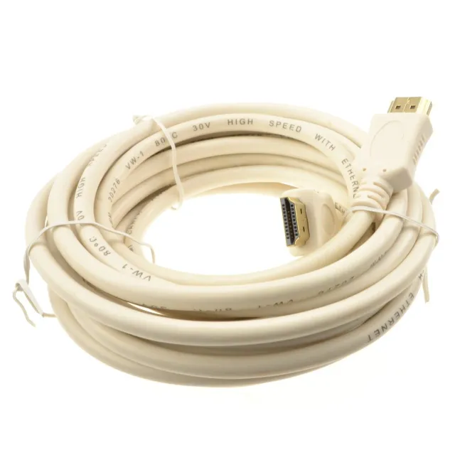 Kenable HDMI 1.4 Kabel 5m Creme 4K ARC