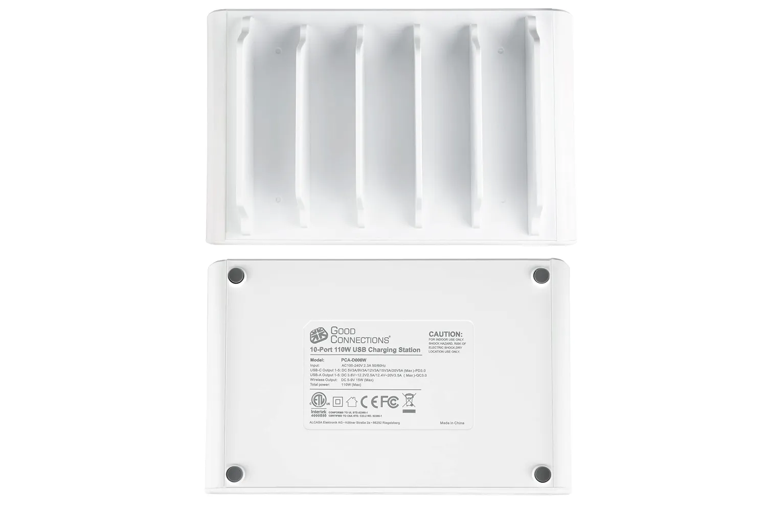 Good Connections USB-Schnellladestation 110W 10-Port weiß PD