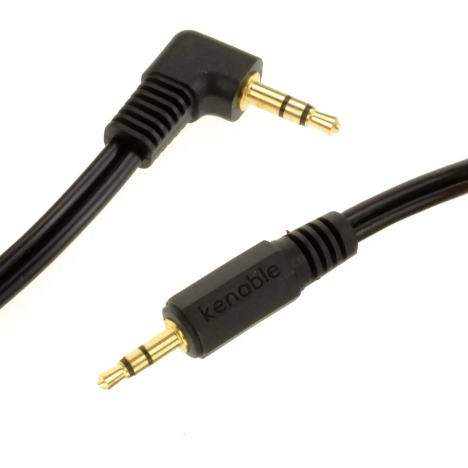 Kenable 3,5mm Klinkenkabel Winkelstecker 3m Schwarz