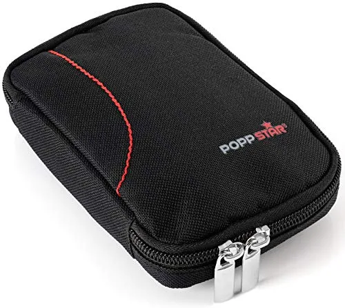 Poppstar Festplattentasche 2,5 Zoll Case Schwarz-Rot