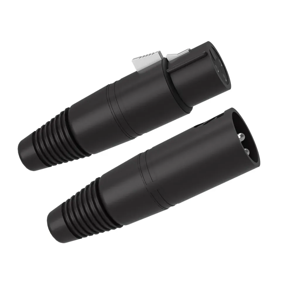 WireWorld XLR-Stecker Paar 8,5mm male female silber
