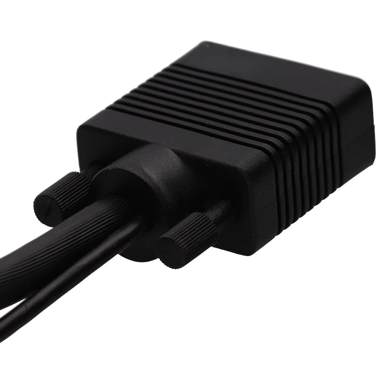 Kenable VGA Kabel mit Audio 3,5mm Klinke 3m schwarz