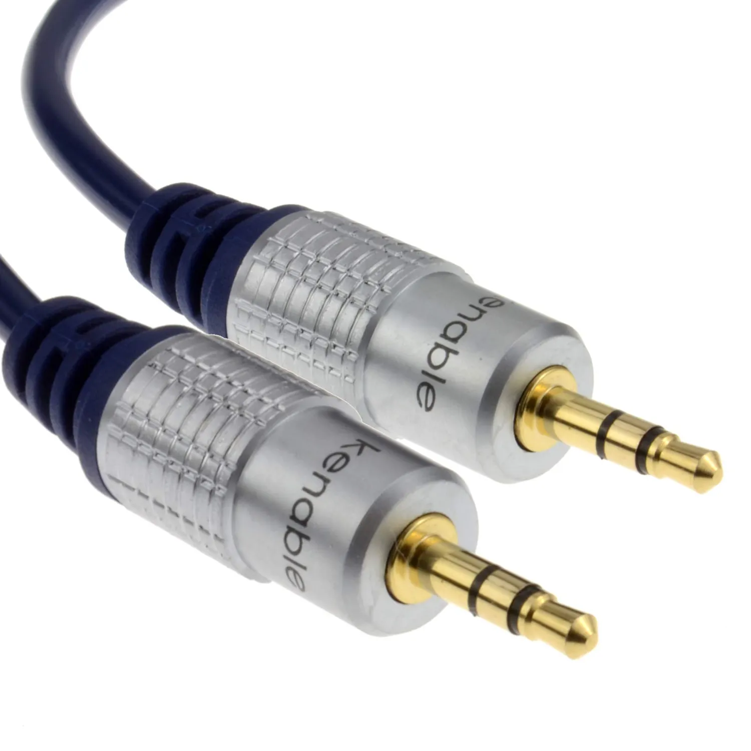 Kenable 3,5mm Klinke Aux Kabel 2m dunkelblau OFC