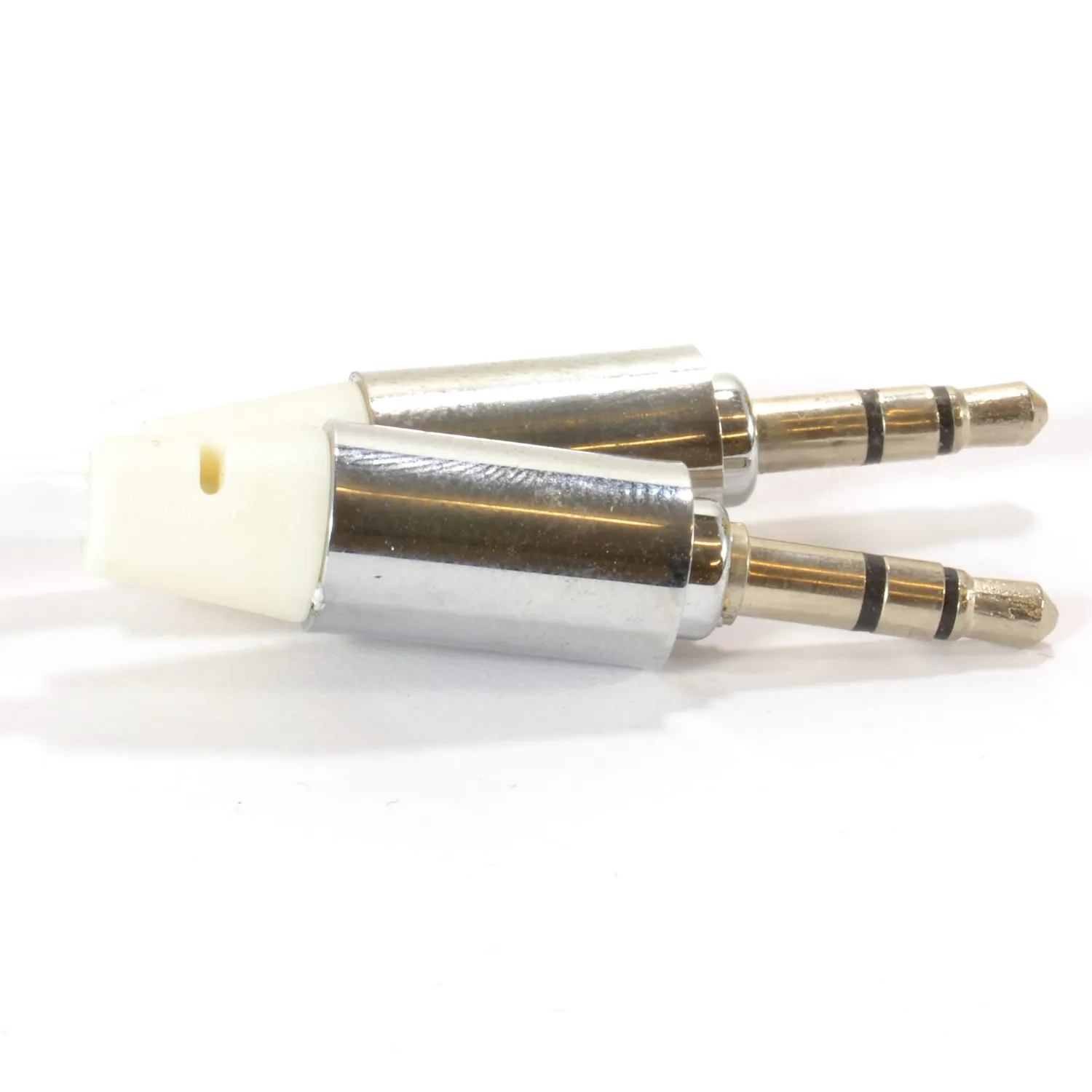 Kenable Profi Klinkenkabel Weiß 2 m Metall Stereo