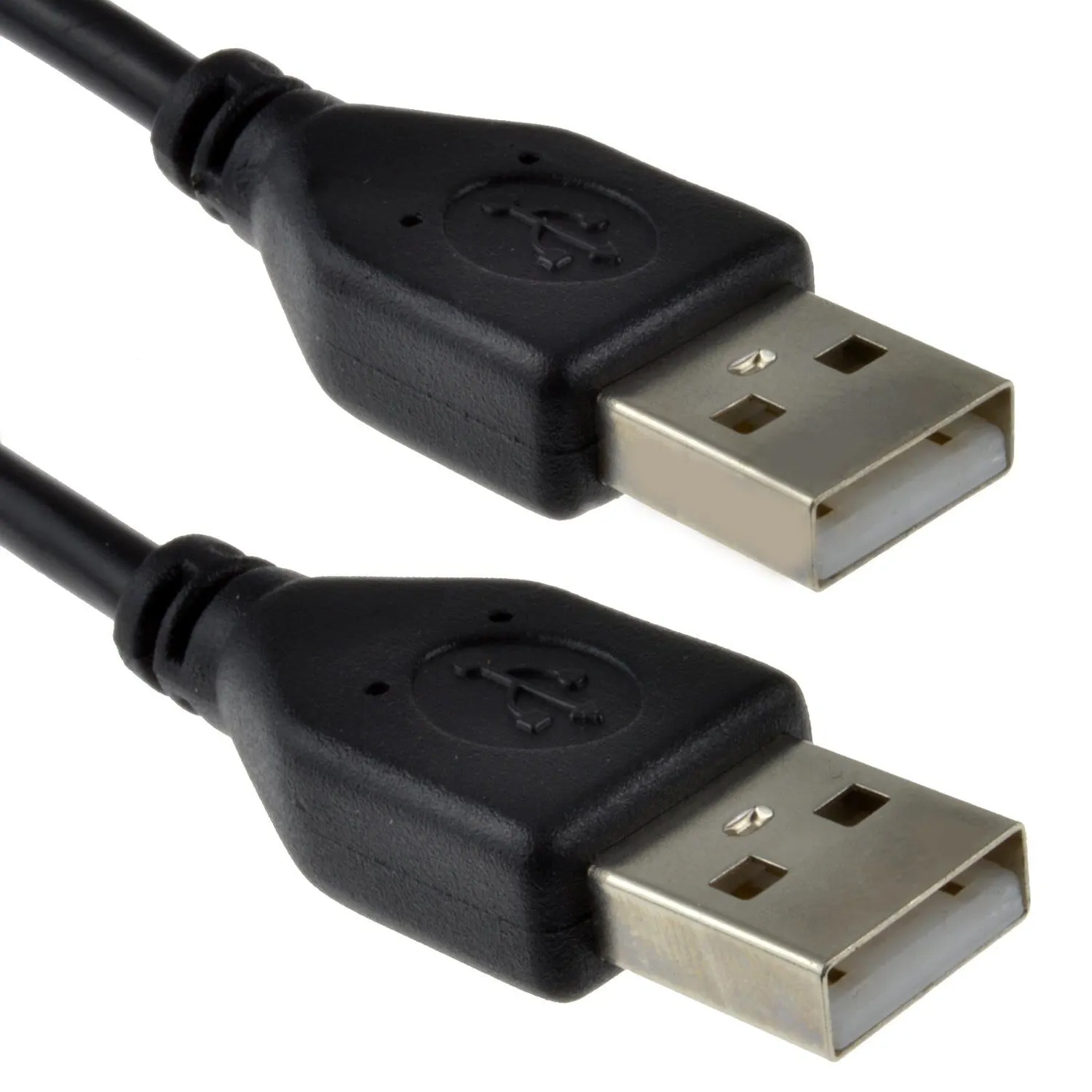 Kenable USB 2.0 Kabel A-A Stecker 0,15m Schwarz
