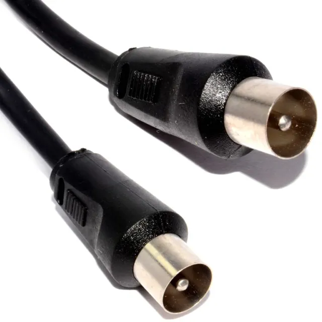 Kenable RG59 TV Antennenkabel Koax 1 m schwarz