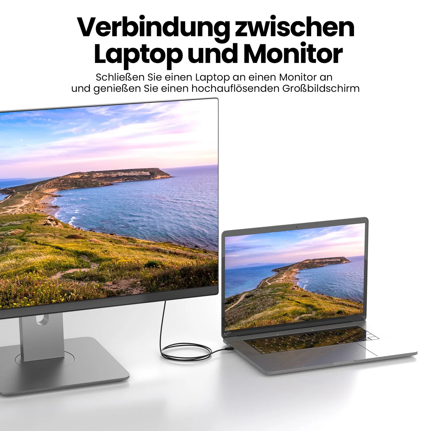 Jamega HDMI auf DVI Adapterkabel 1 m Full HD 1080p