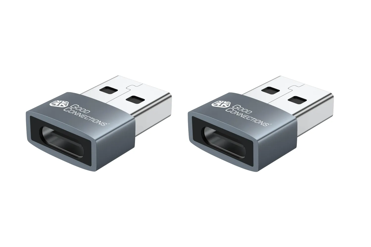 Good Connections USB-A auf USB-C Adapter 10er-Set grau