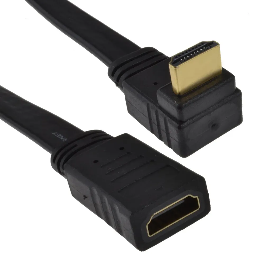 Kenable HDMI Verlängerungskabel 90° Winkel 1m schwarz