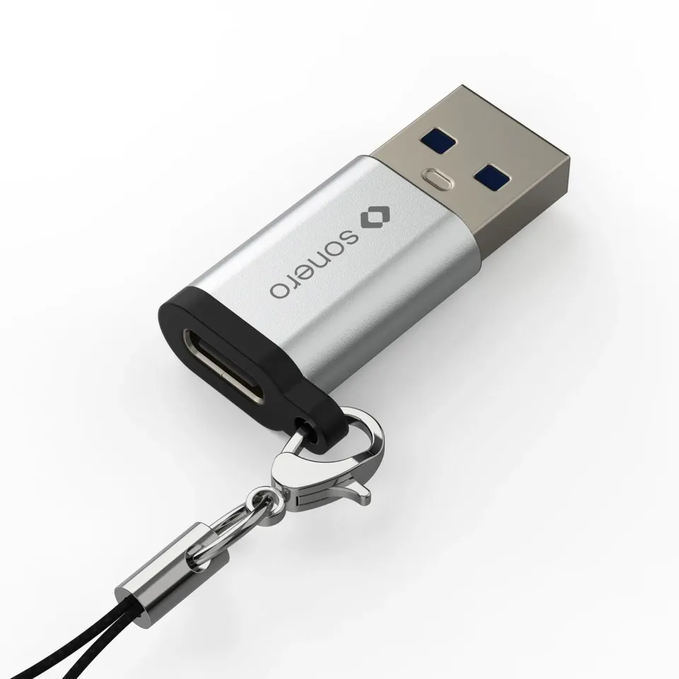 Sonero USB-A USB-C Adapter Aluminium 3A 15W