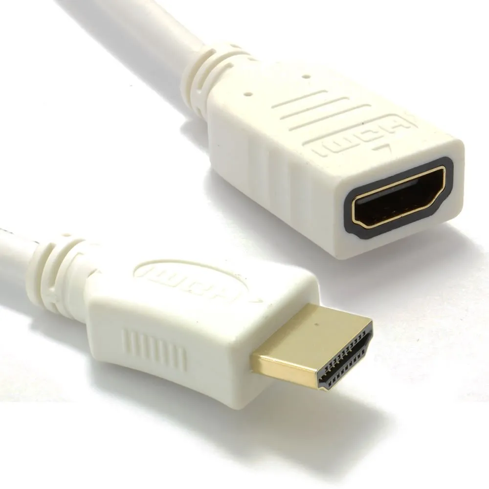 Kenable HDMI 1.4 Verlängerungskabel 0,5 m weiß