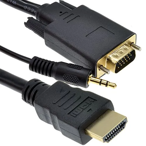 Kenable 77HDMI-VGCBL HDMI zu VGA Kabel 1 m mit Audio Full HD