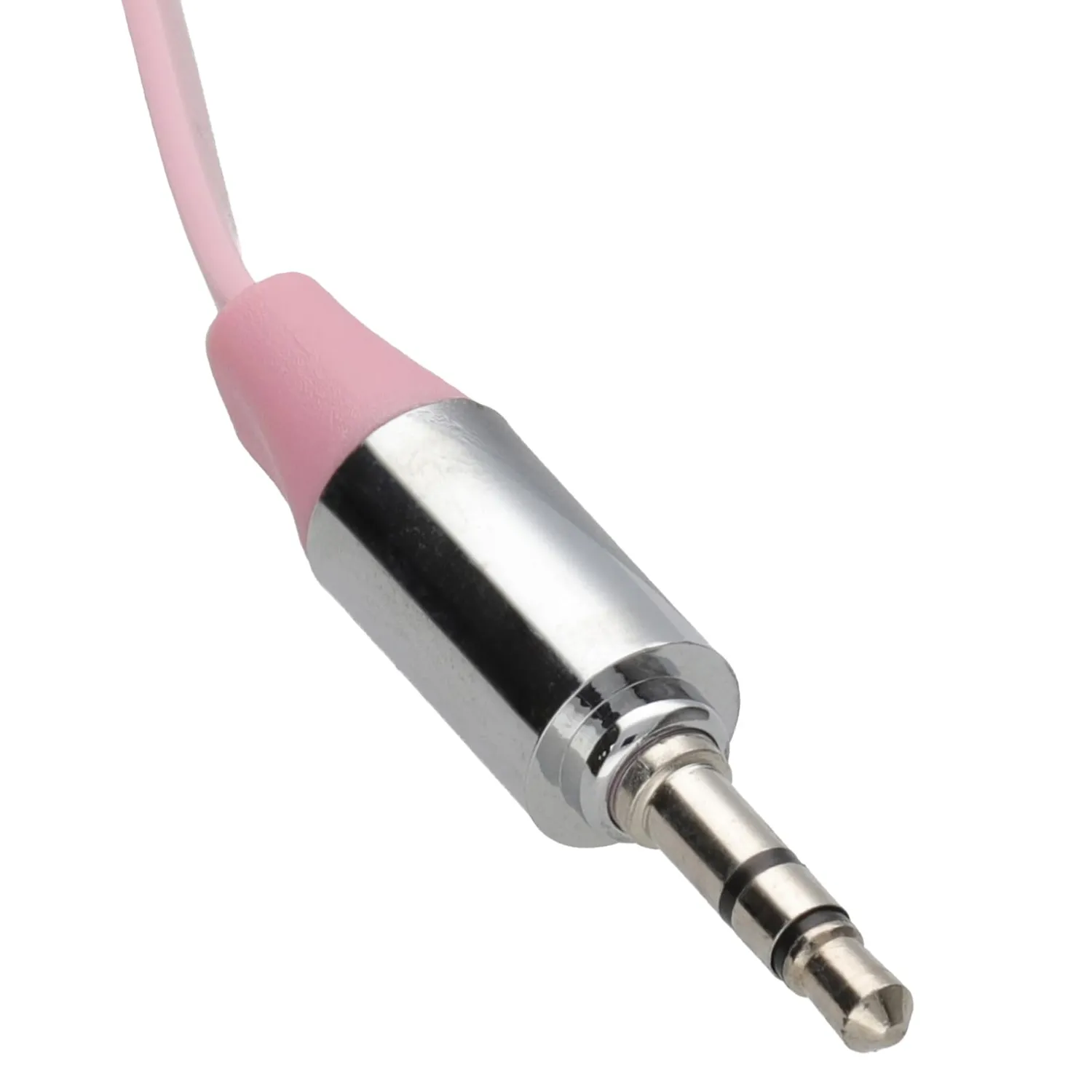 Kenable Flach-Klinkenkabel 2m pink Metallstecker