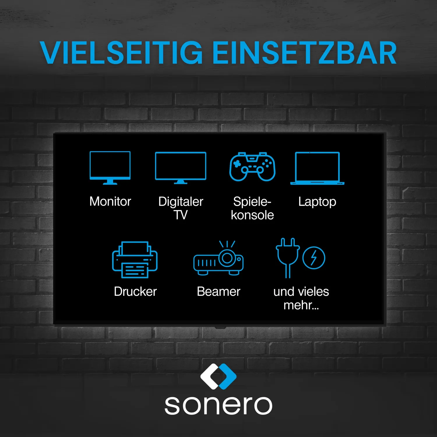 Sonero Kaltgerätekabel 2m weiß Winkel C13 90°