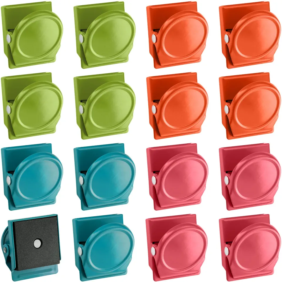 Poppstar Magnetklammern 16er bunt 0,5kg