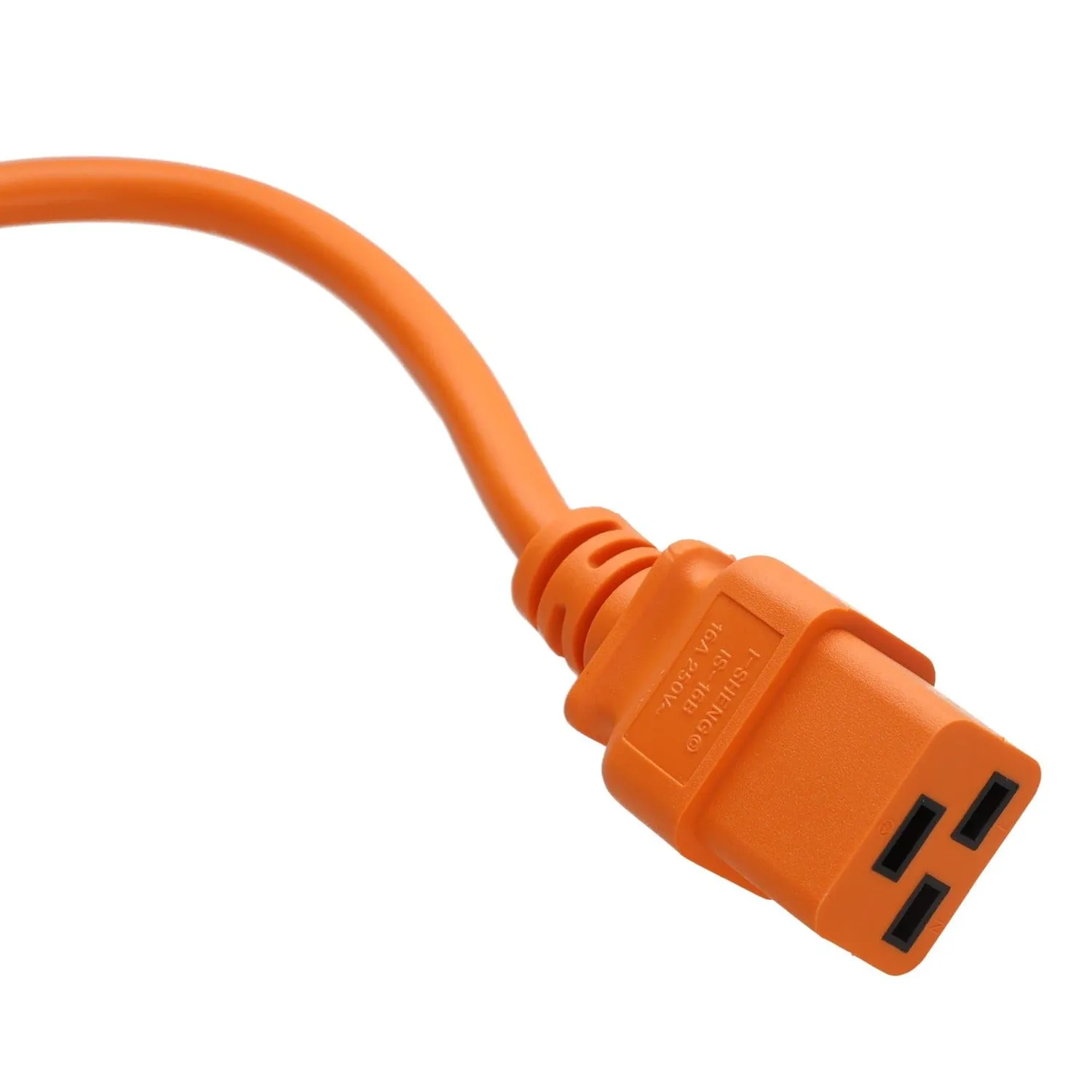 Kenable C19 auf C20 Server Stromkabel 0,5 m orange