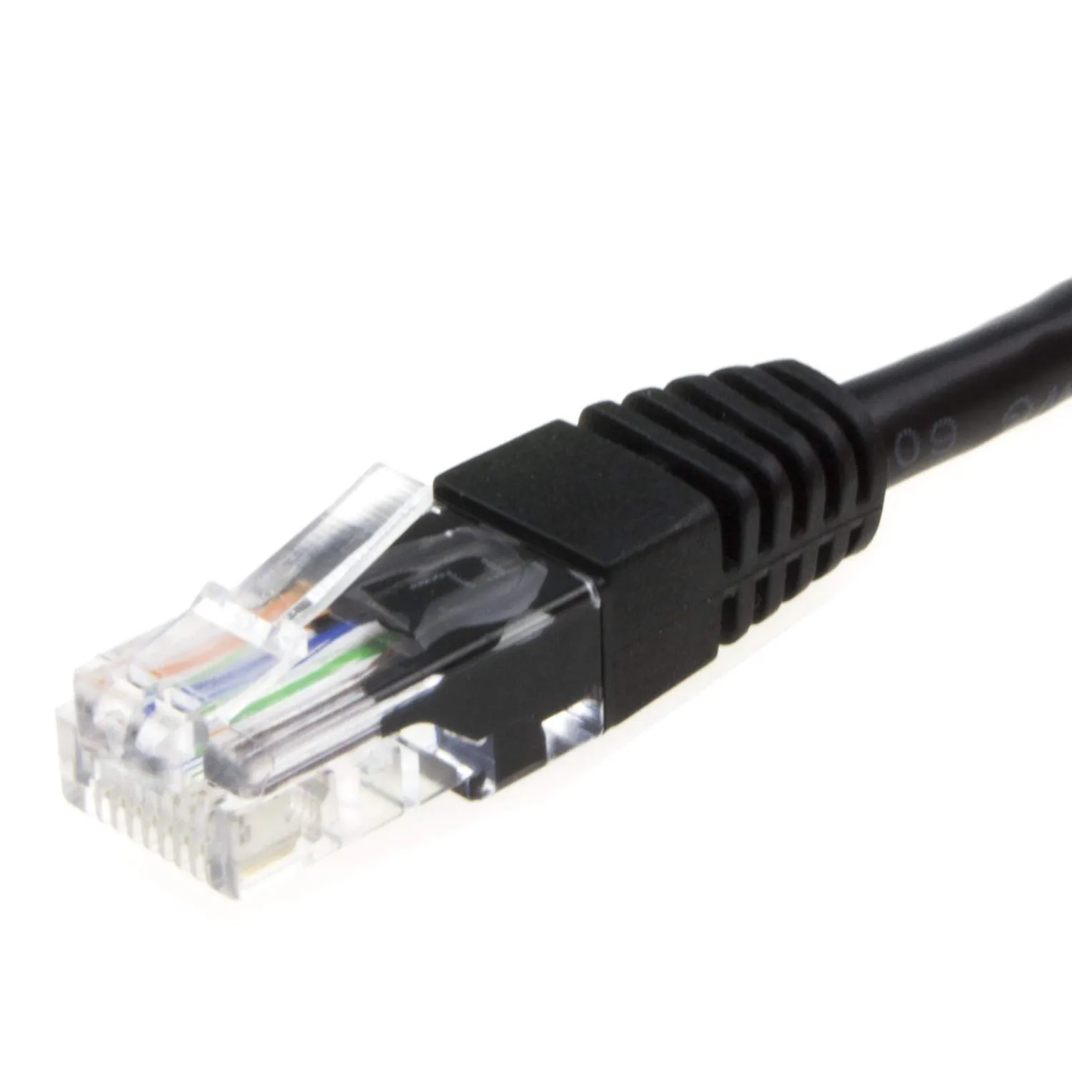 Kenable CAT5e Netzwerkkabel Verlängerung 0,5 m Schwarz Kupfer
