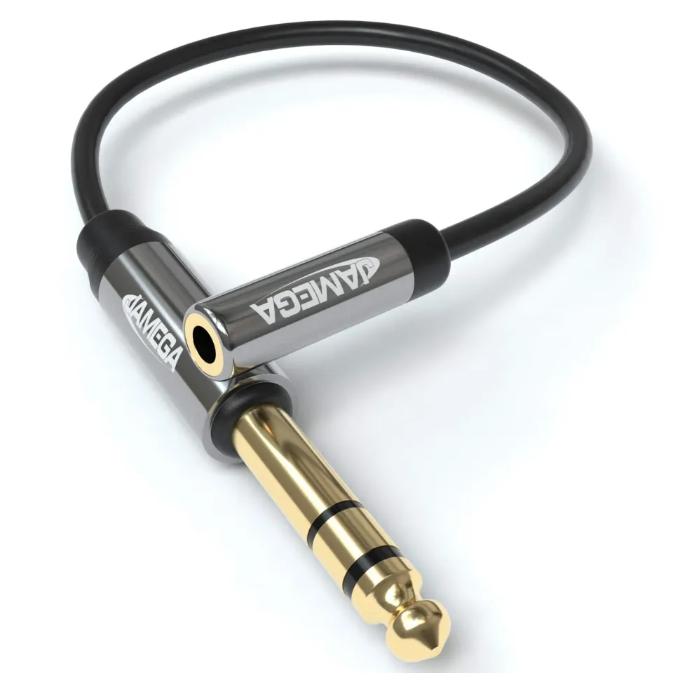 JAMEGA Klinken-Adapterkabel 6,3mm Stecker 0,1m stereo