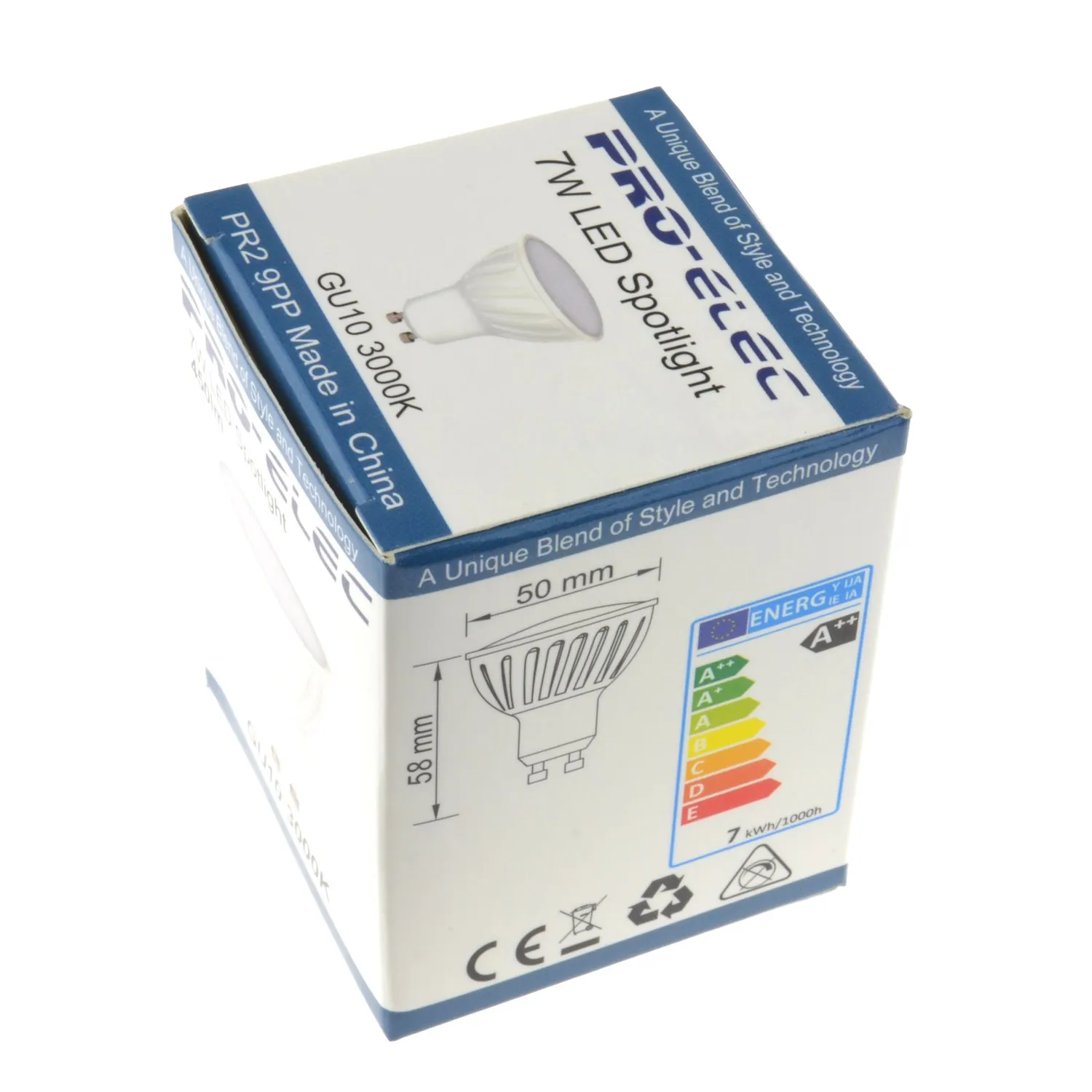Kenable LED GU10 7W 450lm warmweiß 3000K Spot
