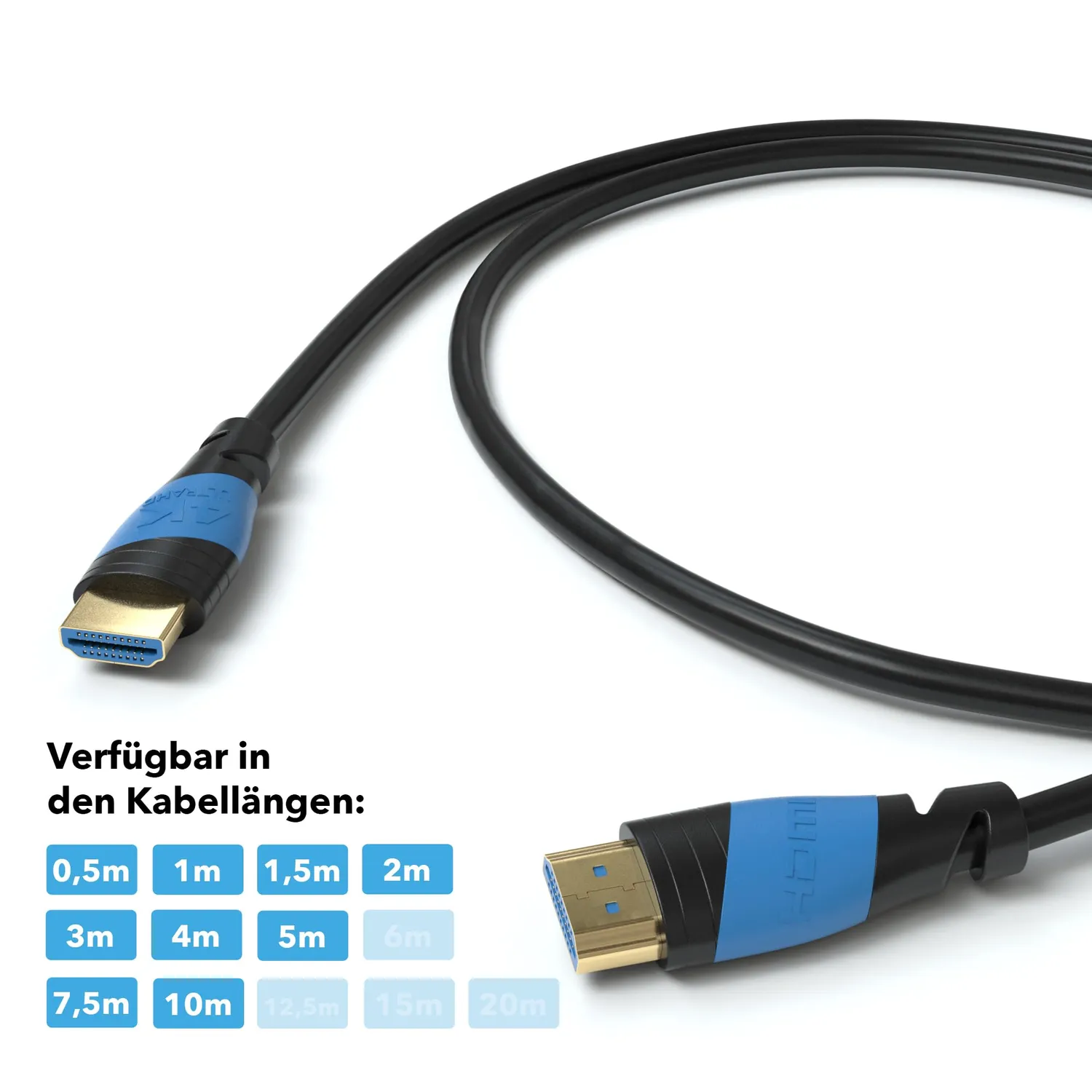 JAMEGA HDMI 2.0 HDMI-Kabel 3m Schwarz 4K 60Hz