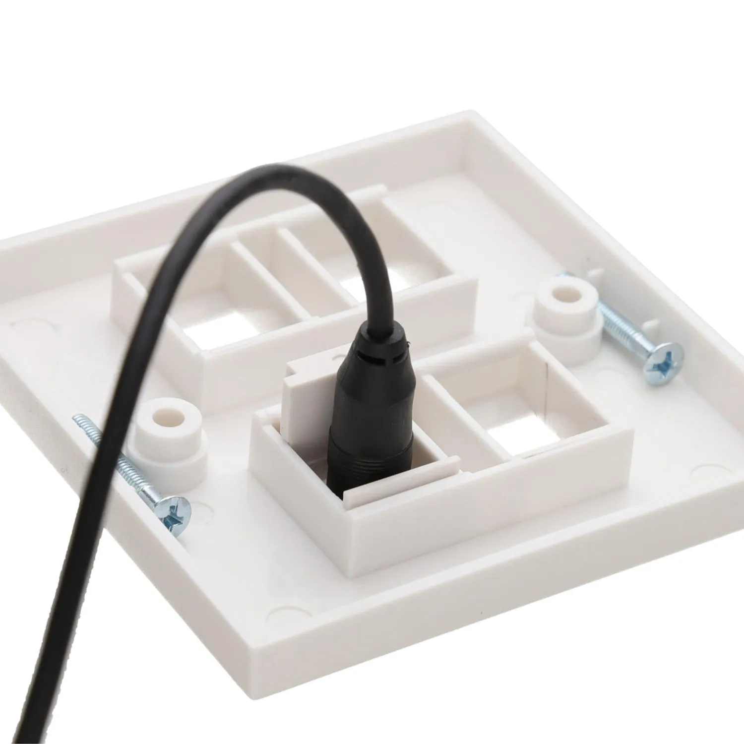 Aura 3,5-mm-Stereo-Klinke Keystone-Einsatz Weiß