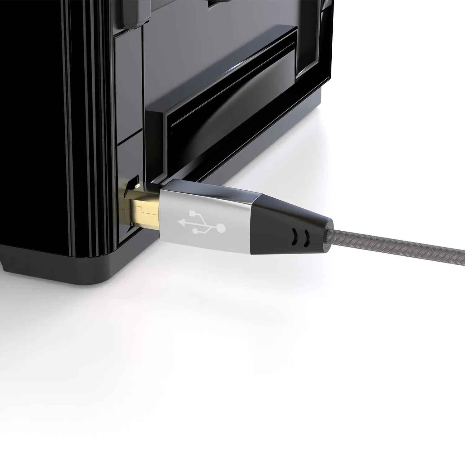 Jamega USB-C auf USB-B Druckerkabel 3m Nylon