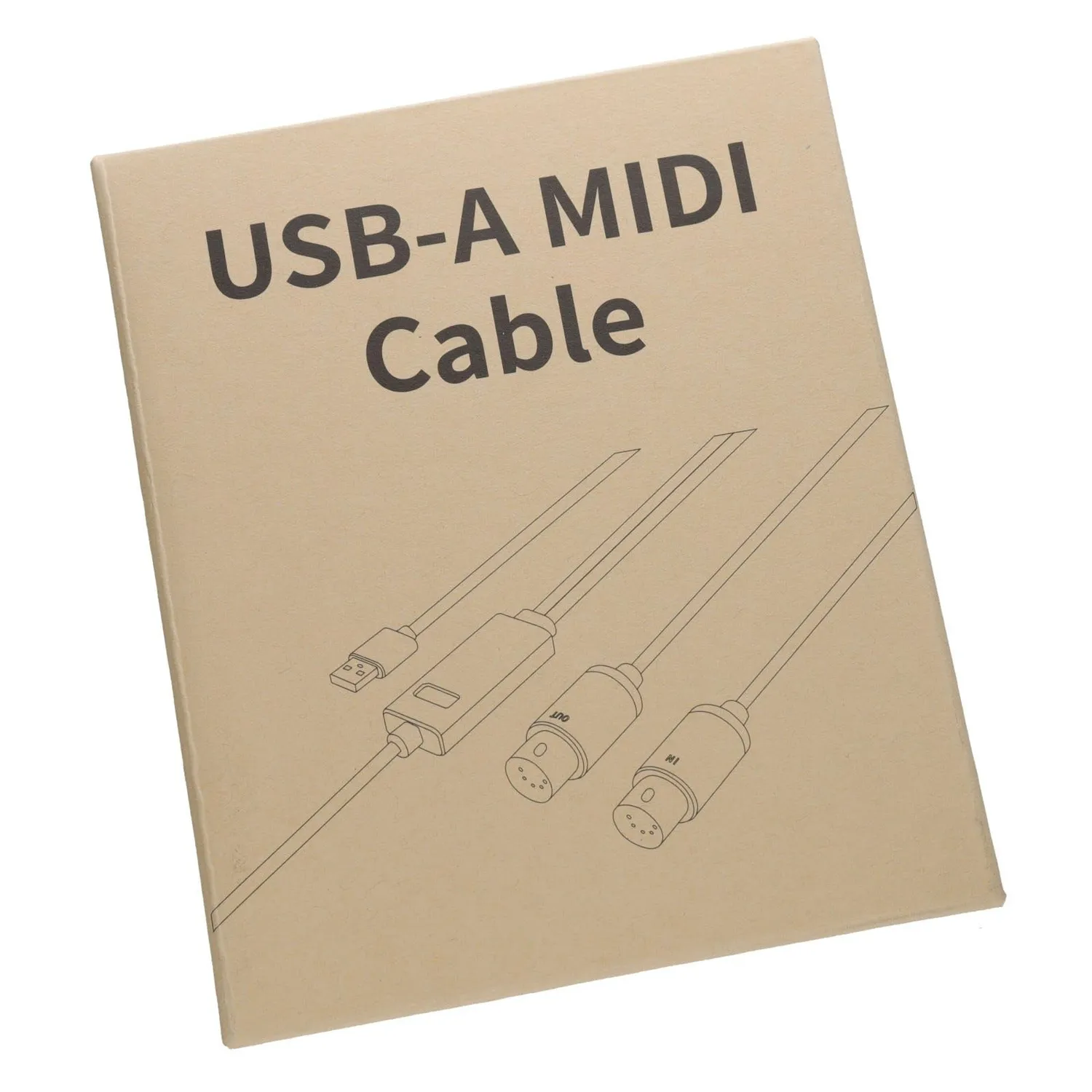 Kenable USB MIDI Interface Kabel 1,5m 16 Kanäle