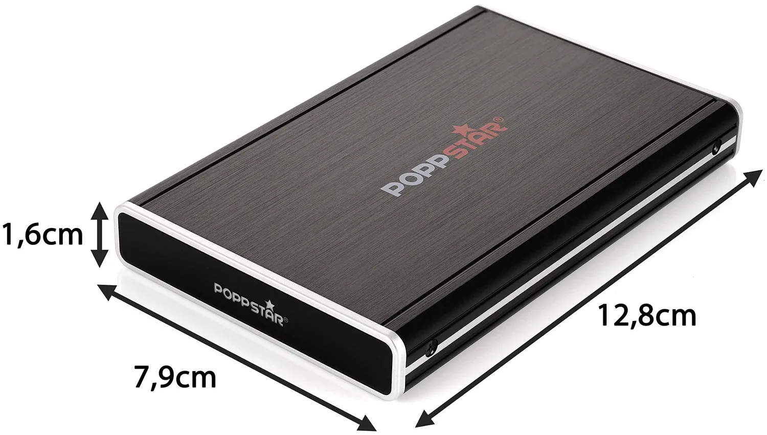 Poppstar SE15 SATA Gehäuse 2,5" USB Backup