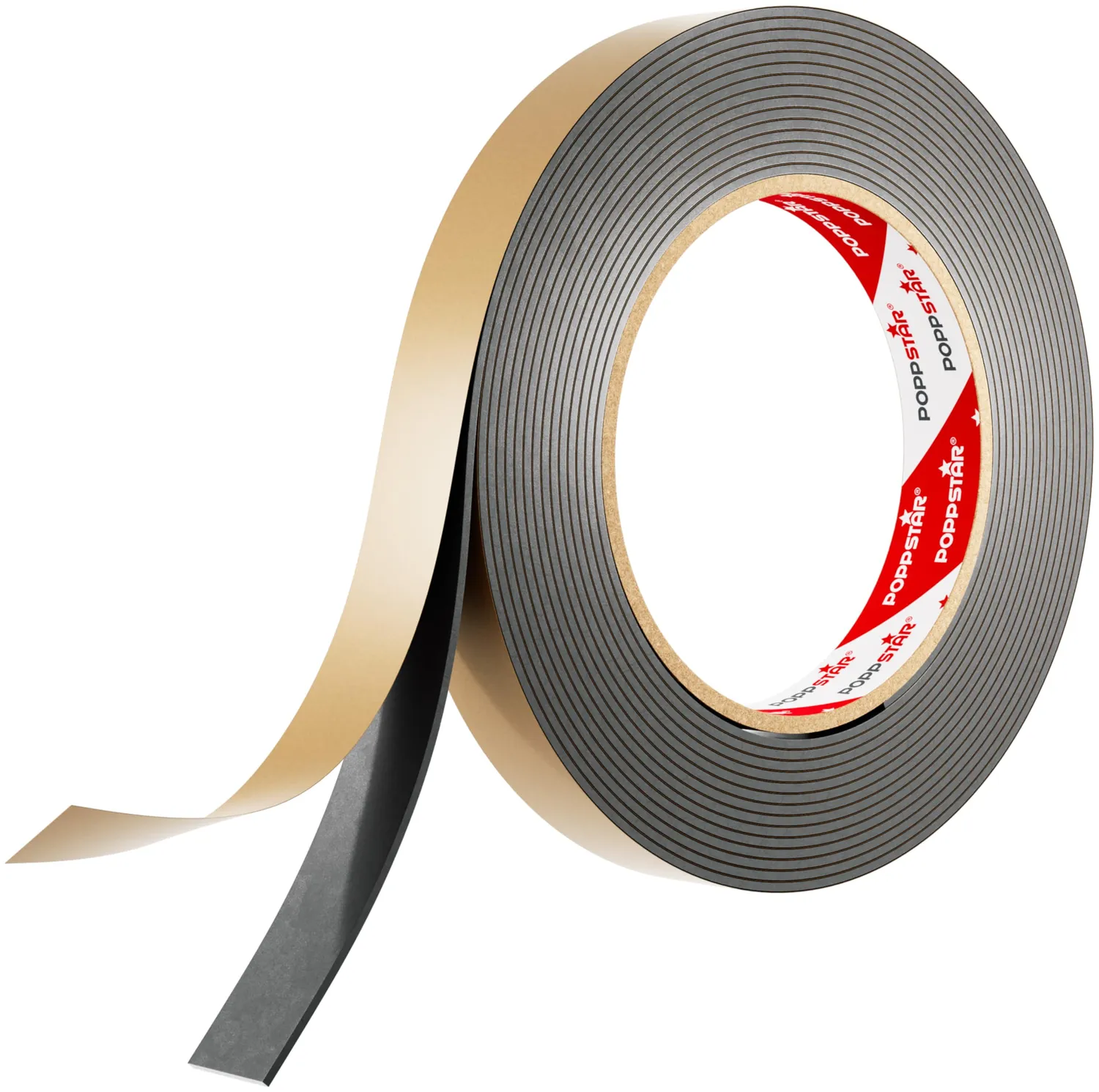 Poppstar Butyl Klebeband doppelseitig 5m x 50mm schwarz