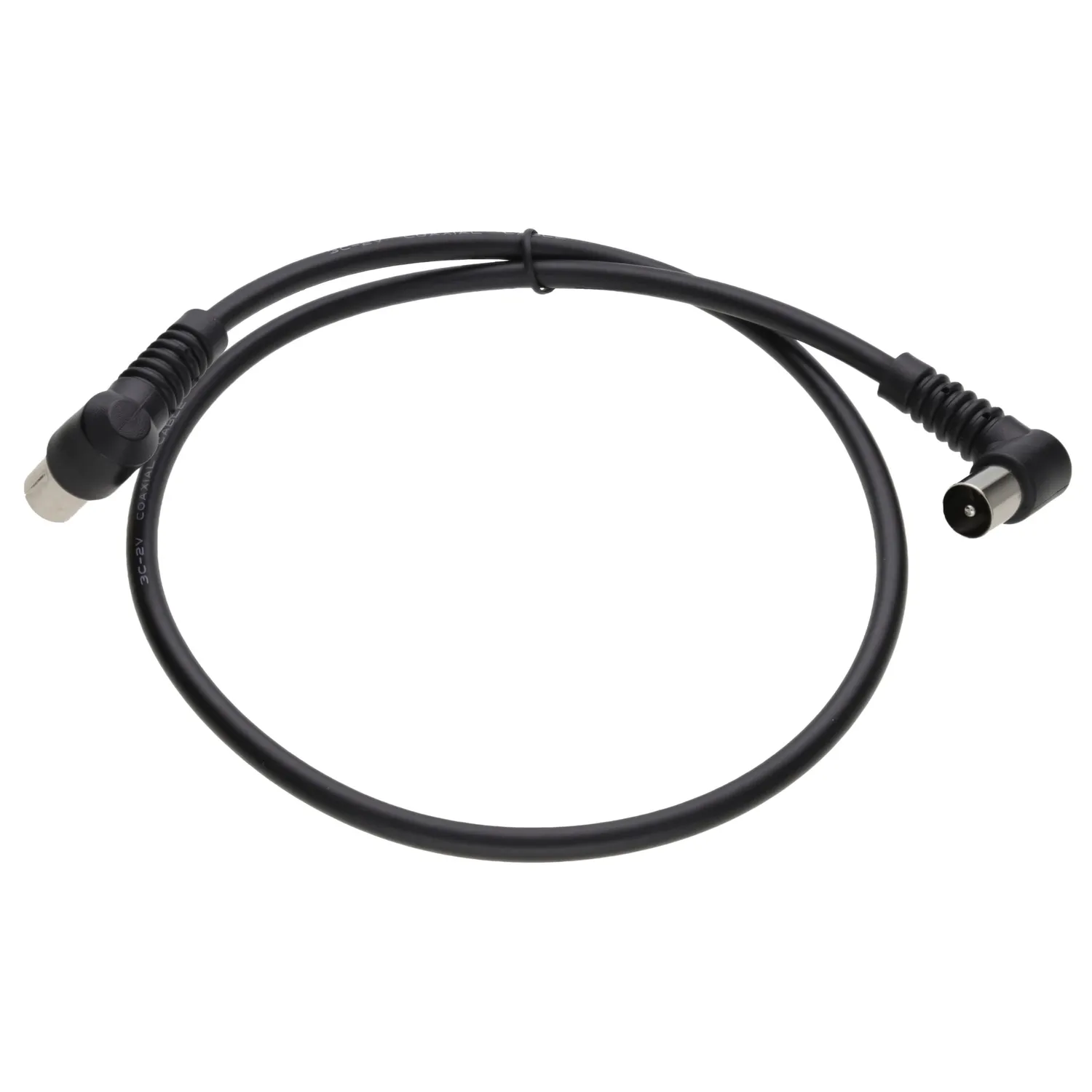 kenable RF Koax Antennenkabel gewinkelt 0,6 m schwarz