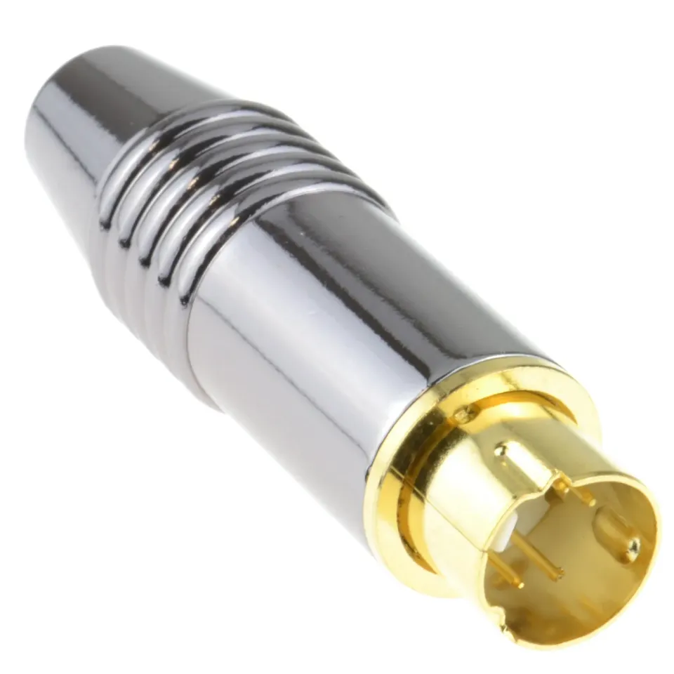 Kenable S-Video Lötstecker 4-polig Mini-DIN Metall vergoldet