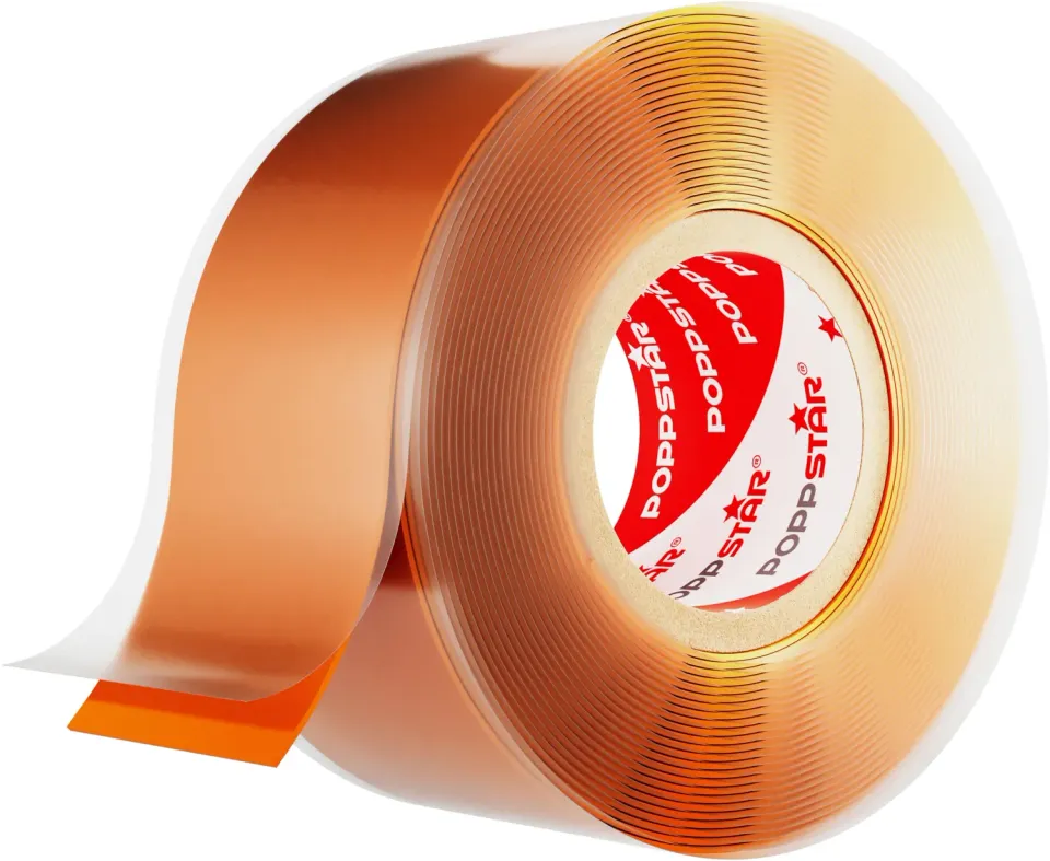 Poppstar Silikonband 3m x 25mm Orange 1 Rolle
