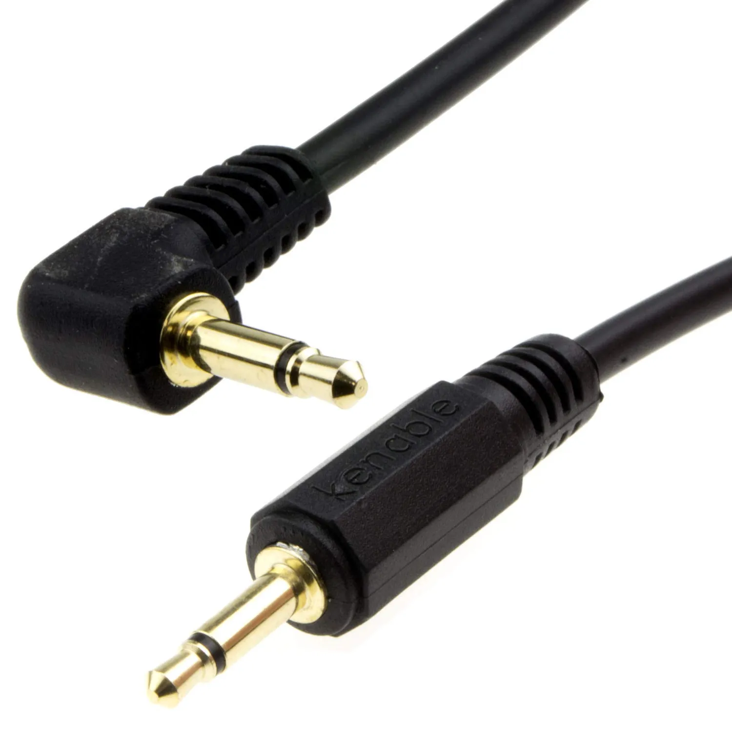 Kenable Mono 3,5mm Klinkenkabel 2 m schwarz gewinkelt