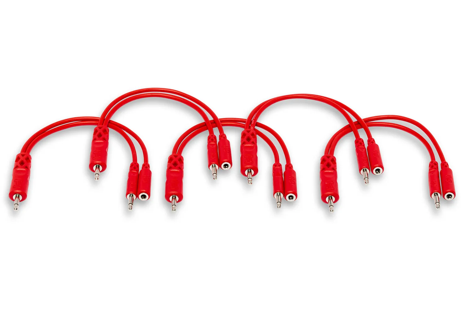 Hosa CMM-500Y Hopscotch Patchkabel Miniklinke 15 cm 6er