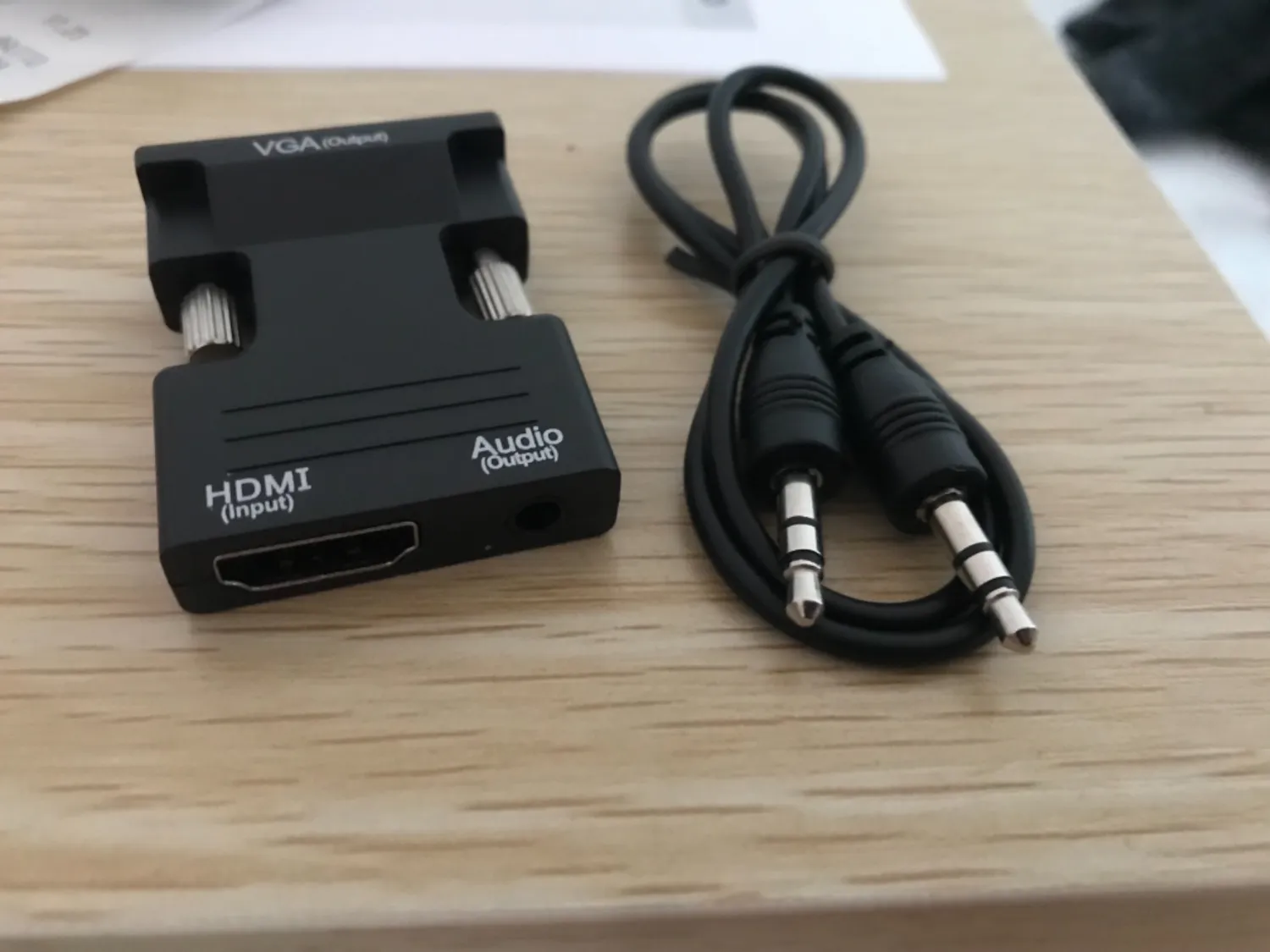 JAMEGA HDMI auf VGA Adapter 1080p Audio 1er Pack